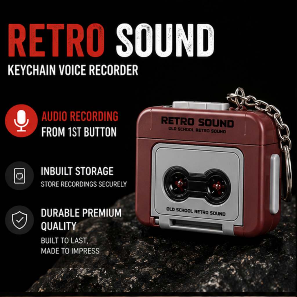 Retro Sound Keychain