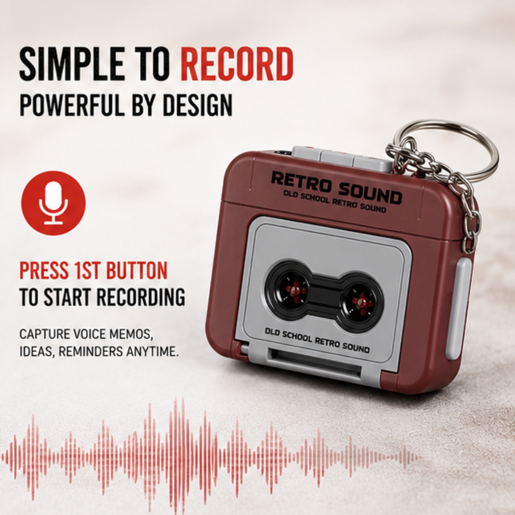Retro Sound Keychain