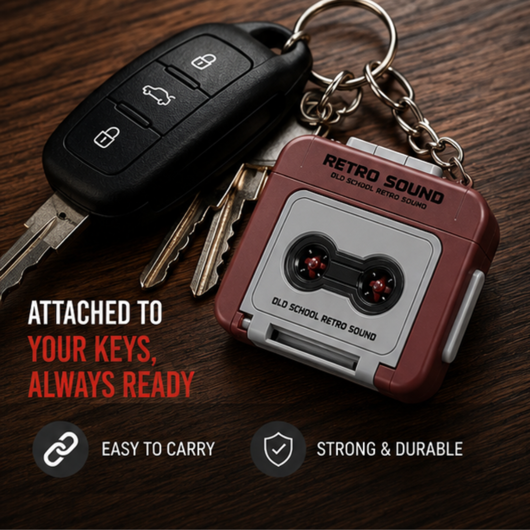 Retro Sound Keychain