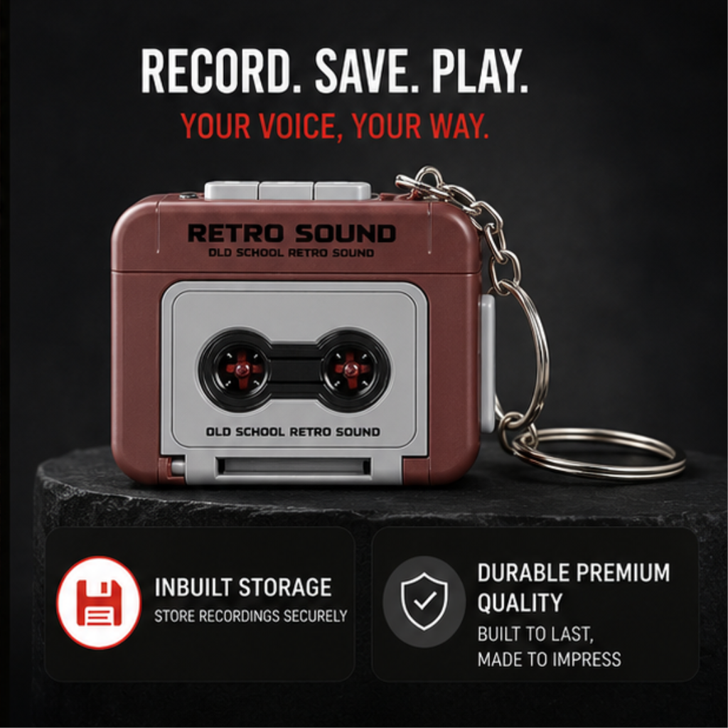 Retro Sound Keychain